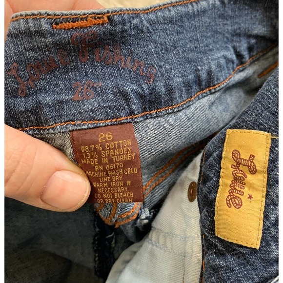 Anthro Cropped Cargo Ankle Jeans Flap Pockets 26 4 - Picture 6 of 6